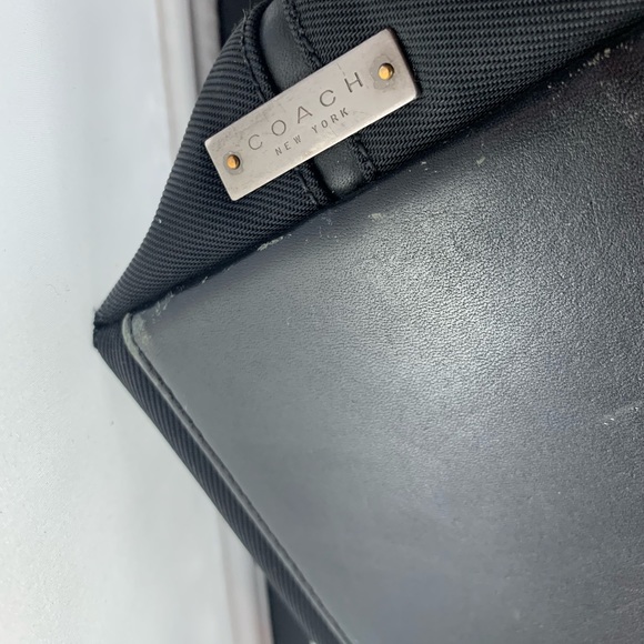 Authentic RARE Vintage COACH Nylon/Twill Black Handbag Satchel #7417 - Picture 3 of 9